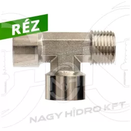   1/8" BSPT COLOS T-IDOM KÚPOS KÜLSŐ/BELSŐ/BELSŐ MENETTEL (RÉZ KIVITEL)