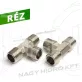   3/4" BSPT COLOS T-IDOM KÚPOS KÜLSŐ/KÜLSŐ/KÜLSŐ MENETTEL (RÉZ KIVITEL)