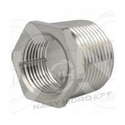 1"-1/2" BSPT-BSP COLOS KB-S MENETTEL, FIX RÖVIDÍTETT EGYENES REDUKÁLÓ ADAPTER (RÉZ KIVITEL) - PKBBRF-0112