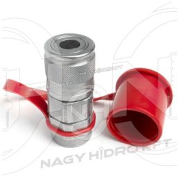 DN06 PIROS PORVÉDŐ GYORCSATLAKOZÓ HÜVELYHEZ (PLT1-PLT4-PLT6) - PLH-P06