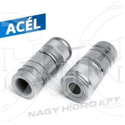 1" DN25 250BAR BSP BELSŐ MENETES HIDRAULIKA GYORSCSATLAKOZÓ HÜVELY, CSEPPENÉSMENETES KIVITEL PLT1 - PLT1H-BB2501