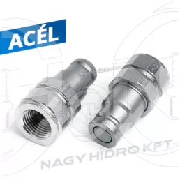   1/2" DN12 350BAR BSP BELSŐ MENETES HIDRAULIKA GYORSCSATLAKOZÓ DUGÓ, CSEPPENÉSMENETES KIVITEL PLT4 (STUCCHI ITALY)