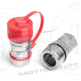 DNP DN32 PIROS PORVÉDŐ ÖSSZETEKERŐS GYORCSATLAKOZÓ HÜVELYHEZ (PPV3) - POH-P32-DNP