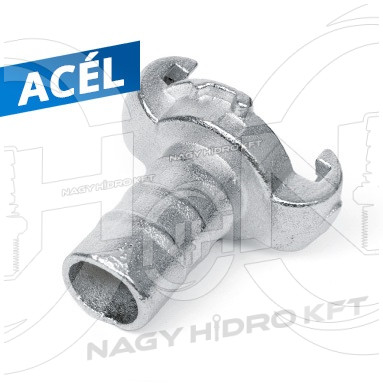 DN12=1/2" PRÉSLÉGTÖMLŐ CSATLAKOZÓ, TÖMLŐVÉGES KIVITEL