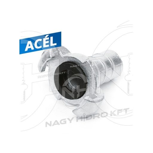DN12=1/2" PRÉSLÉGTÖMLŐ CSATLAKOZÓ, TÖMLŐVÉGES KIVITEL - PRT-12