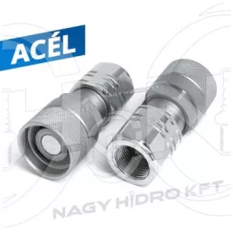 1" DN25 350BAR BSP BELSŐ MENETES HIDRAULIKA GYORSCSATLAKOZÓ DUGÓ, CSEPPENÉSMENETES CSAVAROS KIVITEL PVT4 - PVT4D-BB2501
