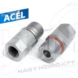 3/8" DN12 350BAR BSP BELSŐ MENETES HIDRAULIKA GYORSCSATLAKOZÓ HÜVELY, CSEPPENÉSMENETES CSAVAROS KIVITEL PVT4  - PVT4H-BB1238
