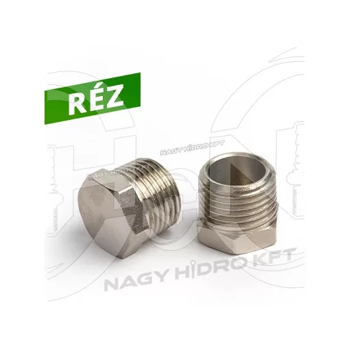 1/4" BSP COLOS PNEUMATIKUS ZÁRÓDUGÓ (RÉZ KIVITEL)