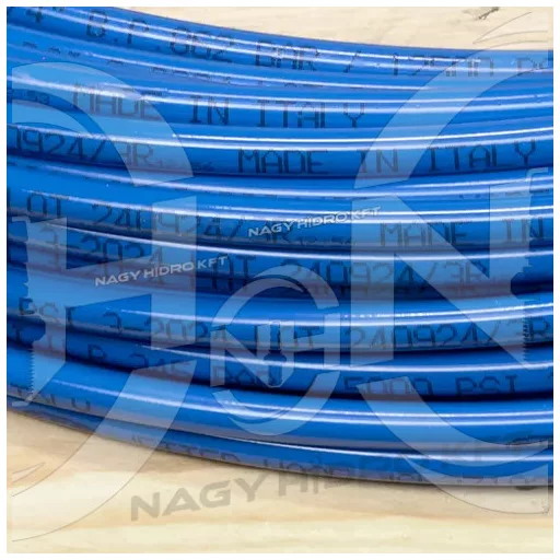 DN06=1/4" 345BAR KÉK THERMOPLAST MOSÓTÖMLŐ, 2 POLIÉSZTER SZÁLLAL ERŐSÍTETT (JETPOWER) - R7JET-06-POWER