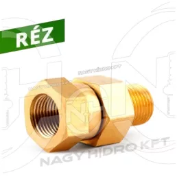 3/8"  220BAR BSP COLOS KÜLSÖ/BELSŐ MENETES FORGÓ CSATLAKOZÓ RÉZ - RFKBB-38