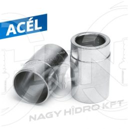 PTFE DN12=1/2"  ROPPANTÓ HÜVELY HULLÁMOS FALÚ TEFLON TÖMLŐHÖZ  - RHHT-12