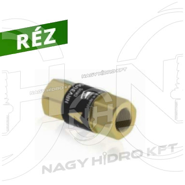 1/2" 280BAR 90l/min NAGYNYOMÁSÚ BSP COLOS VISSZACSAPÓ SZELEP, RÉZ KIVITEL