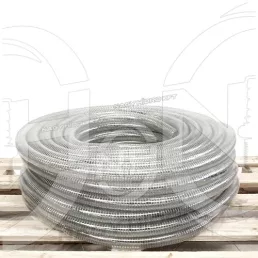   DN12=1/2" SIMA FELÜLETŰ ÁTLÁTSZÓ PVC SZÍVÓ/NYOMÓ TÖMLŐ, 7 BAR ÉLELMISZERIPARI KIVITEL (BALFLEX BALSTEEL)