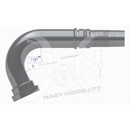 115° DN20 41,3mm SFS PEREMES CSATLAKOZÓ 6000PSI, INTERLOCK KISZAKADÁS BIZTOS