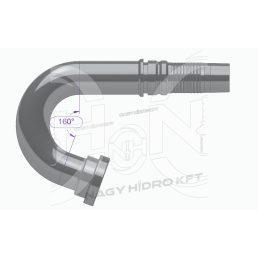 160° DN20 47,6mm SFS PEREMES CSATLAKOZÓ 6000PSI, INTERLOCK KISZAKADÁS BIZTOS