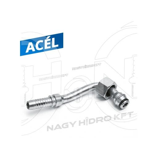 90ˇ DN12 M22x1,5 METRIKUS HIDRAULIKA TÖMLŐ CSATLAKOZÓ 24ˇ KÚPPAL, SPECIÁLIS KIALAKÍTÁSÚ - SPEC-DKOL-90122215