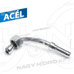 90ˇ DN12 1/2" BSP COLOS HIDRAULIKA TÖMLŐ CSATLAKOZÓ 60ˇ KÚPPAL, SPECIÁLIS KIALAKÍTÁSÚ - SPEC-DKR-901212