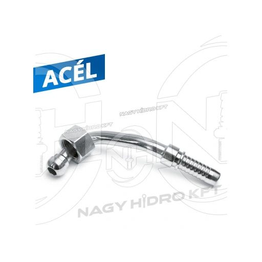 90ˇ DN12 1/2" BSP COLOS HIDRAULIKA TÖMLŐ CSATLAKOZÓ 60ˇ KÚPPAL, SPECIÁLIS KIALAKÍTÁSÚ - SPEC-DKR-901212