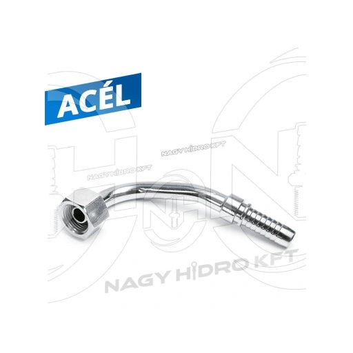 90ˇ DN12 1/2" BSP COLOS HIDRAULIKA TÖMLŐ CSATLAKOZÓ 60ˇ KÚPPAL, SPECIÁLIS KIALAKÍTÁSÚ - SPEC-DKR-901212