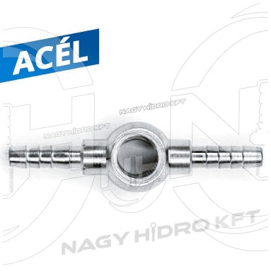 6mm=DN06 SZEMES ÜZEMANYAG / RÉSOLAJ CSATLAKOZÓ, DUPLA TÖMLŐVÉGGEL 