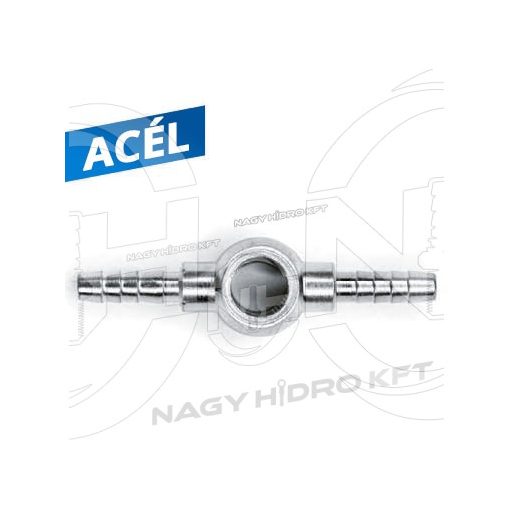 6mm=DN06 SZEMES ÜZEMANYAG / RÉSOLAJ CSATLAKOZÓ, DUPLA TÖMLŐVÉGGEL  - SZCSD-0606