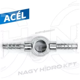   12mm=DN06 SZEMES ÜZEMANYAG / RÉSOLAJ CSATLAKOZÓ, DUPLA TÖMLŐVÉGGEL