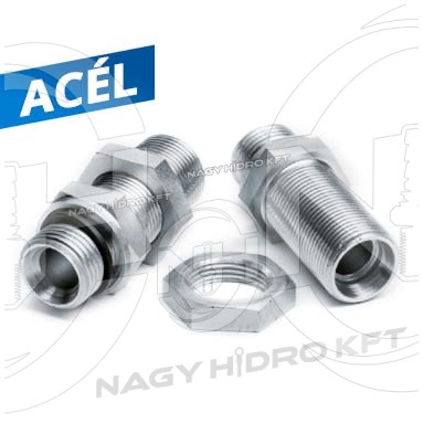 1/2"-M30X2 22L BSP/METRIKUS VÁLTÓ VÁLASZFAL/SZERELŐFAL CSAVARZAT - SZFBM-12300222L