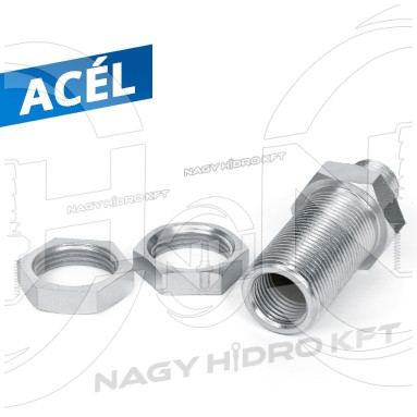 M22x1,5-M16x1,5-M16x1,5 KKB METRIKUS VÁLASZFAL/SZERELŐFAL ADAPTER LÉGFÉK RENDSZERHEZ, LAPON TÖMÍTŐ KIVITEL - SZFM-KKB-221616