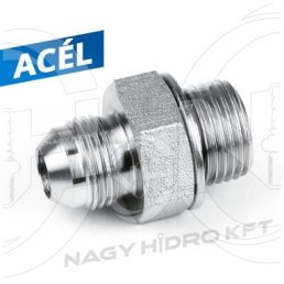 1/2"-7/16" UNF COLOS KÖZCSAVAR 74ˇ KÚPPAL, TÖMBÖSÍTETT KIVITEL (JIC) - UNFKKT-12-716