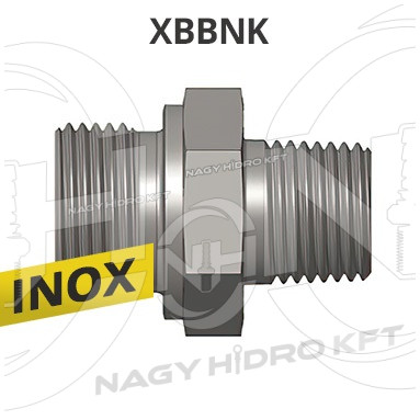 1"-1" BSP/NPT COLOS INOX-ROZSDAMENTES KÖZCSAVAR