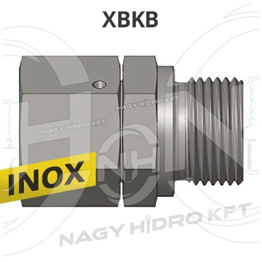 5/4"-1"  BSP COLOS BK-S MENETTEL, 60ˇ KÚPPAL, INOX ADAPTER - XBKB-5401