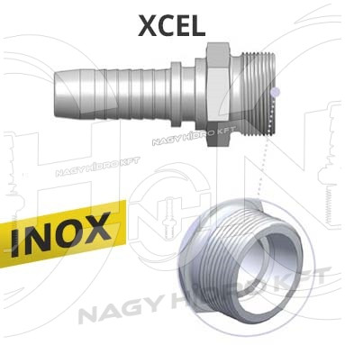 DN05 M12X1,5 06L METRIKUS KÜLSÖ MENETES HIDRAULIKA TÖMLŐ CSATLAKOZÓ, ROZSDAMENTES-INOX