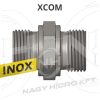   3/8"-M16x1,5 BSP/METRIKUS VÁLTÓ INOX-ROZSDAMENTES KÖZCSAVAR 60ˇ KÚPPAL