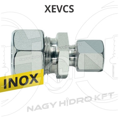 22L-08L M30x2-M14x1,5 EGYENES VÁGÓGYŰRŰS VÁLTÓ CSAVARZAT, ROZSDAMENTES-INOX