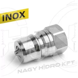 1/8" BSP DN05 BELSŐ MENETES HIDRAULIKA GYORSCSATLAKOZÓ DUGÓ , PUSH PULL ISO-B PAV1 ROZSDAMENTES/INOX KIVITEL - XHGD-BB18-DN05-B