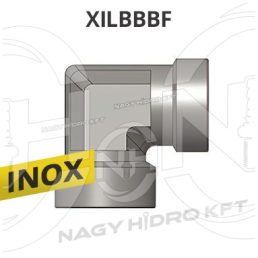 1" BSP L-IDOM BELSŐ/BELSŐ FIX MENETTEL, INOX ADAPTER - XILBBBF-01