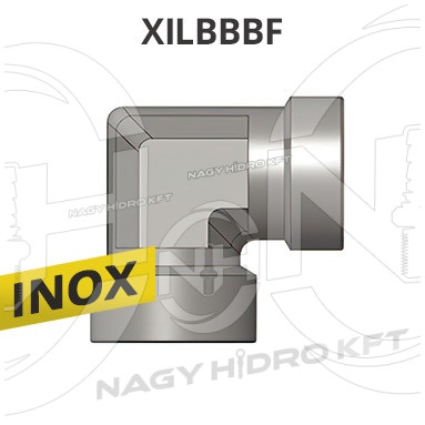 1" BSP L-IDOM BELSŐ/BELSŐ FIX MENETTEL, INOX ADAPTER