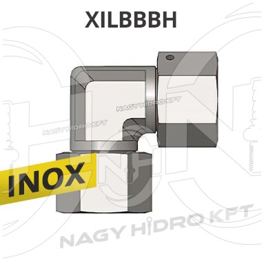1/8" BSP L-IDOM BELSŐ/BELSŐ HOLLANDERES MENETTEL, INOX ADAPTER - XILBBBH-18