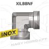 3/4" NPT L-IDOM BELSŐ/BELSŐ FIX MENETTEL, INOX ADAPTER - XILBBNF-34