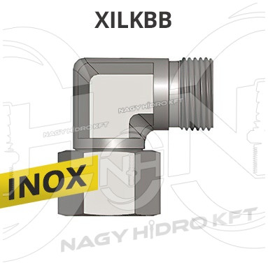 1" BSP L-IDOM BELSŐ/KÜLSŐ MENETTEL, INOX ADAPTER