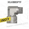   3/8"-3/8" BSPT-BSPT L-IDOM KÜLSŐ/BELSŐ FIX MENETTEL, INOX ADAPTER