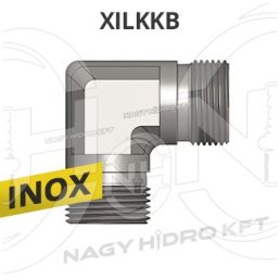 1" BSP L-IDOM KÜLSŐ/KÜLSŐ MENETTEL, INOX ADAPTER - XILKKB-01