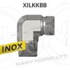   1/8"-1/8" BSP-BSPT L-IDOM KÜLSŐ/KÜLSŐ MENETTEL, INOX ADAPTER