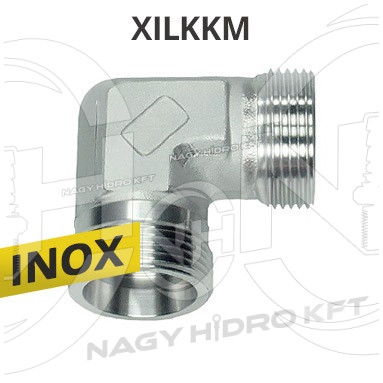 M10x1 06LL L-IDOM METRIKUS KÜLSŐ/KÜLSŐ MENETTEL, ROZSDAMENTES-INOX CSAVARZAT