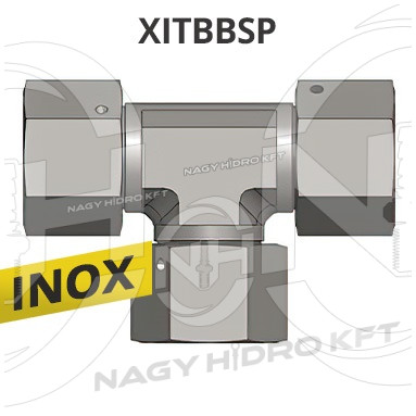 1" BSP T-IDOM BELSŐ/BELSŐ/BELSŐ HOLLANDERES MENETTEL, INOX ADAPTER - XITBBSP-01