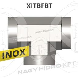 1" BSPT T-IDOM BELSŐ/BELSŐ/BELSŐ FIX MENETTEL, INOX ADAPTER - XITBFBT-01
