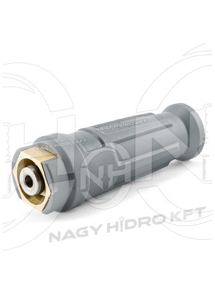 M22x1,5 DN06 TR22 K-LOCK MAGASNYOMÁSÚ MOSÓ CSATLAKOZÓ TÖRÉSGÁTLÓVAL KPL. (EASY-LOCK) INOX TÜSKÉVEL