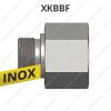   1"-1"  BSP COLOS KB-S MENETTEL, FIX EGYENES INOX ADAPTER