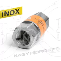 1/2" 400BAR 90l/min BSP COLOS VISSZACSAPÓ SZELEP, ROZSDAMENTES-INOX - XVCSB-12-400