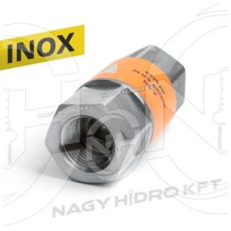   1/4" 400BAR 30l/min BSP COLOS VISSZACSAPÓ SZELEP, ROZSDAMENTES-INOX